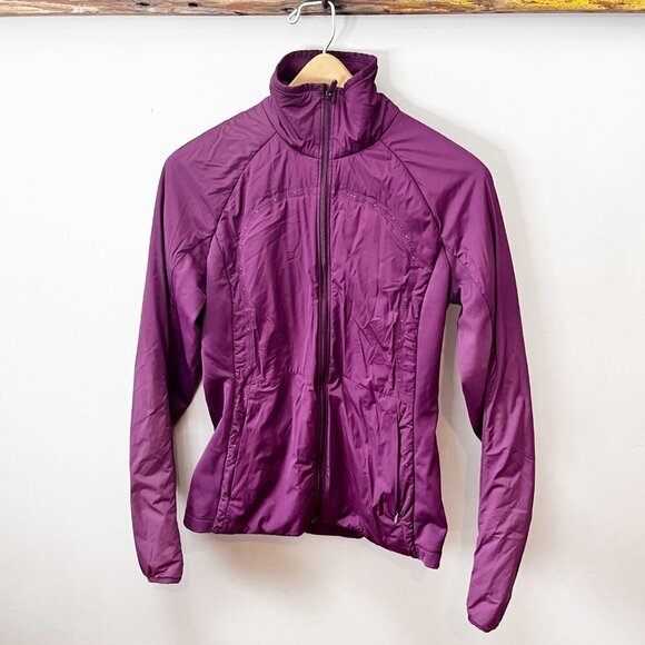 Lululemon Plum Run For Cold Jacket - Size 4 - Picture 1 of 6